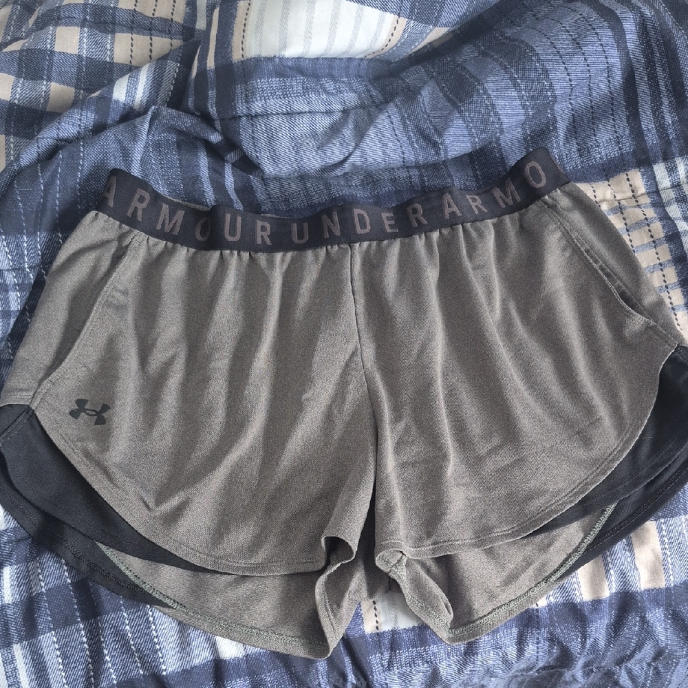 Under Armour Women's Charcoal Athletic Shorts